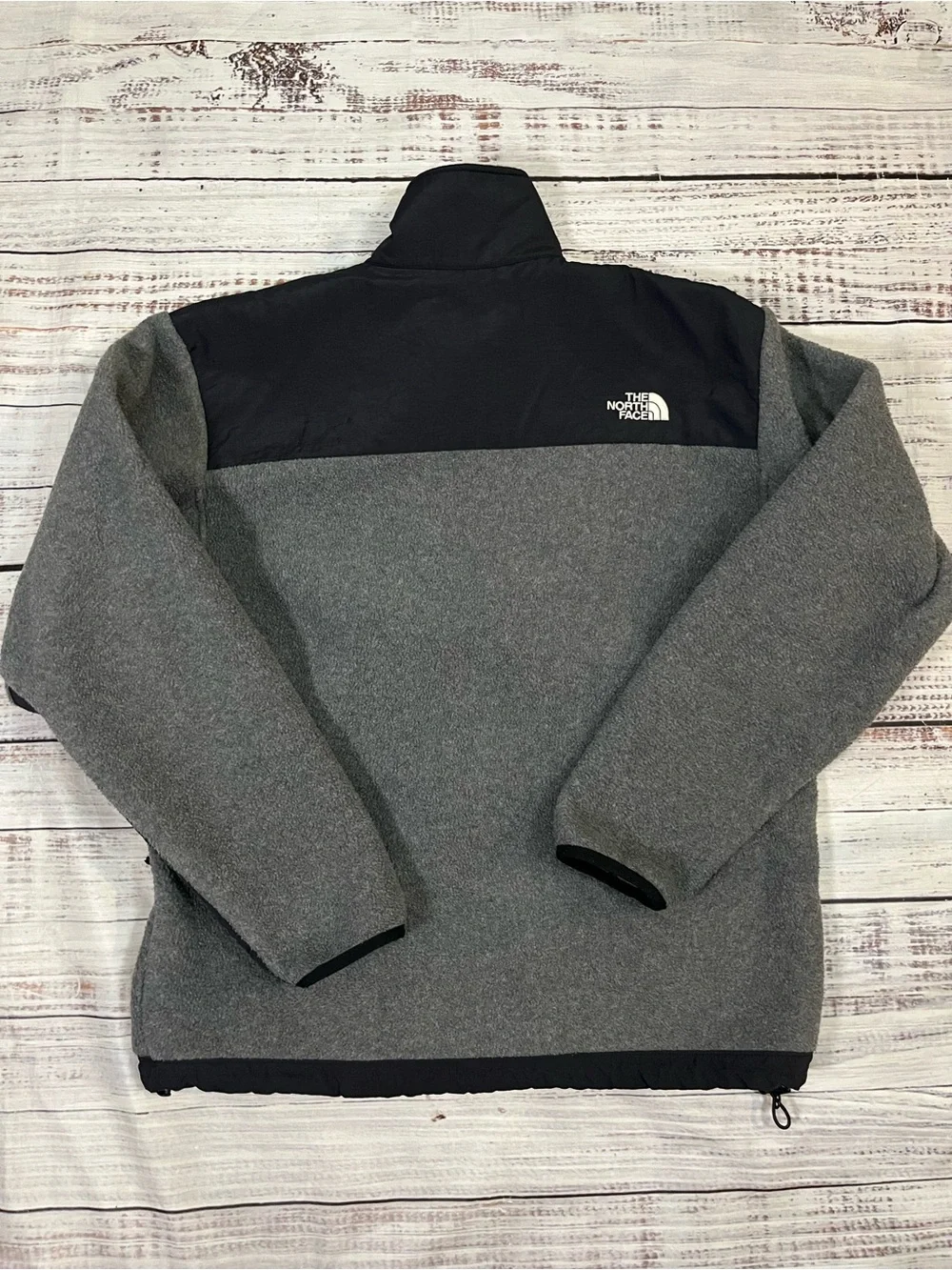The North Face Vintage Men's Denali Fleece Jacket Full zip Size M Black & Gray